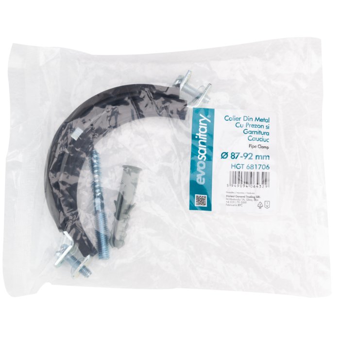 COLIER METAL GAR. CAUCIUC CU PREZON 47-51 681703 — imagine 2