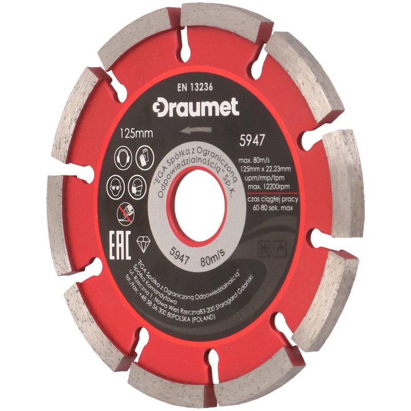 DISC DIAMANTAT PT CANELURI 125*6.4 DRAUMET EGA-5947