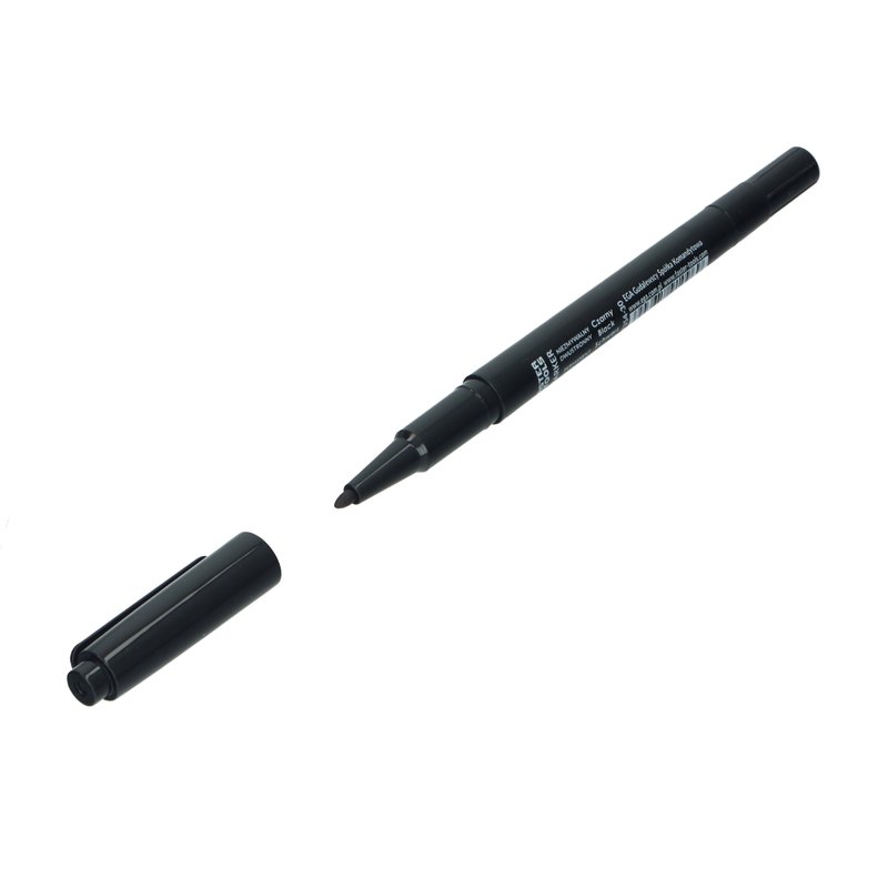 MARKER PERMANENT NEGRU SUBTIRE CU 2 CAPETE EGA-FT-354-30