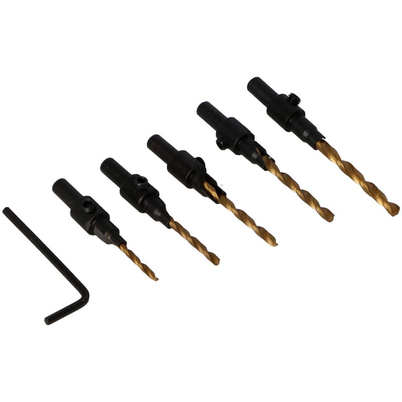 SET BURGHIE LEMN CU TESITOR 2-4MM 5BUC EGA-6492