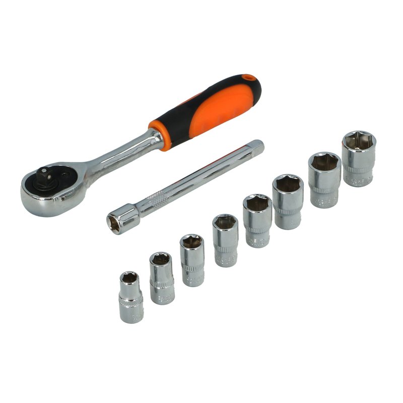 SET TUBULARE 1/4 10PCS 6-13MM EGA-4319