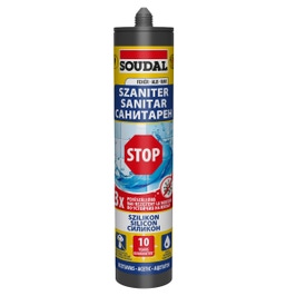 SOUDAL SILICON SANITAR ALB