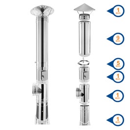 USA VIZITARE HORN INOX CU ZAVOR 200*150MM 682451
