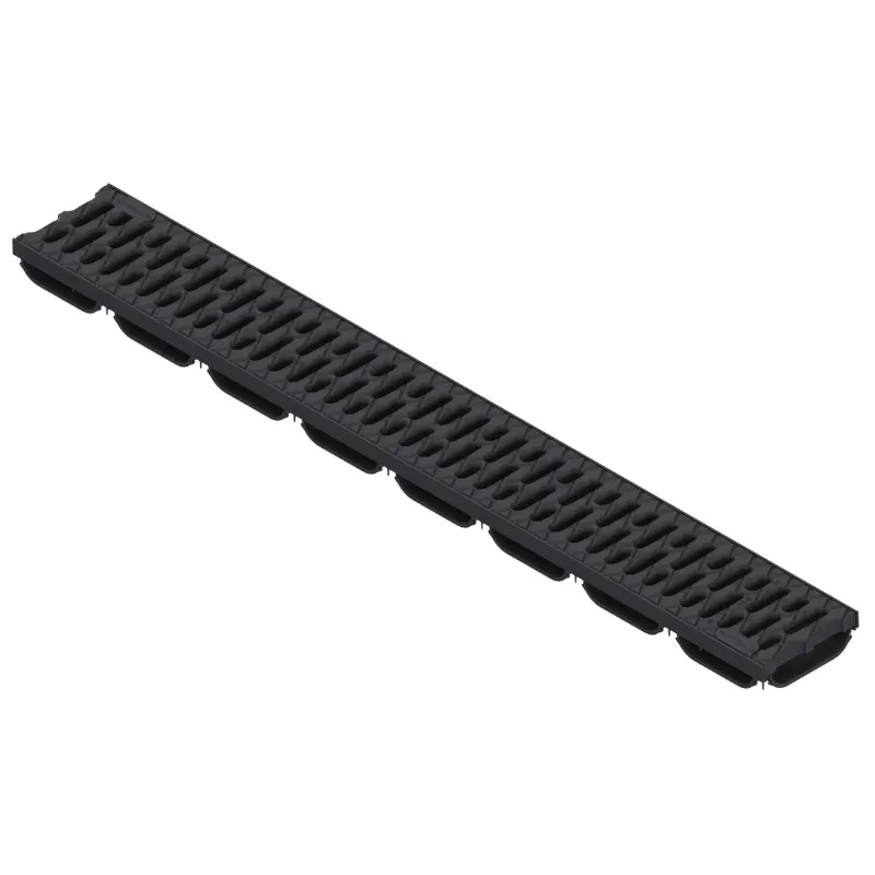 KIT RIGOLA PP EASY LOW LN100 H.EXT 40 GRATAR PP NEGRU A15 1000*125*40